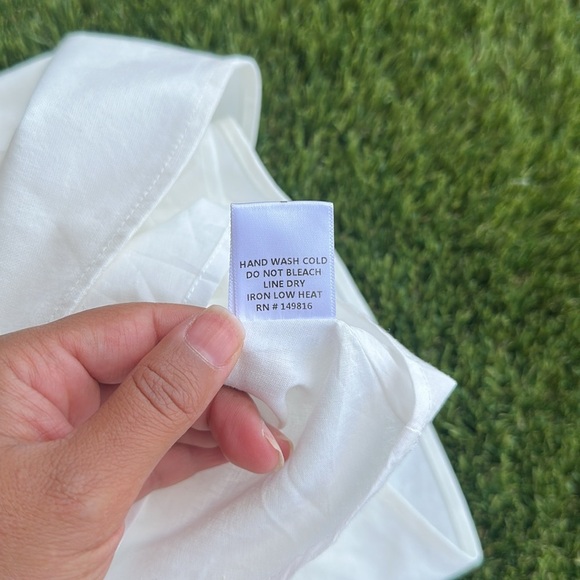 Altar'd State Ivory Strapless Dress Bow in back Women’s Size Large - Picture 11 of 11